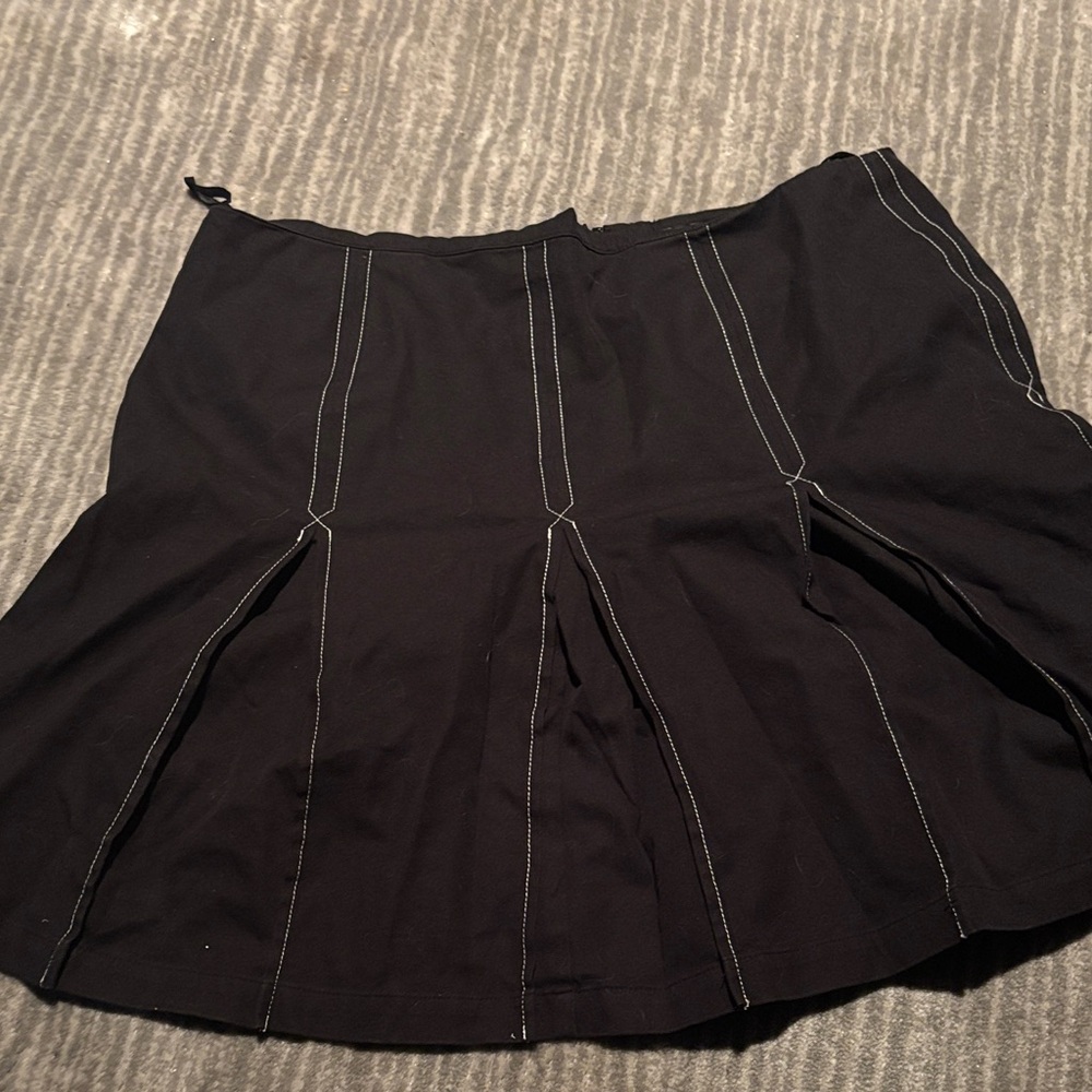 INC International Concepts Black A-Line Skirt